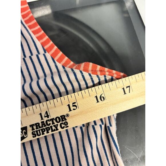 Maeve Anthropologie Cleary Striped Sleeveless Jersey Midi Dress Multicolor M - Picture 7 of 7